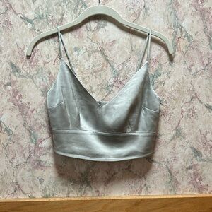 Satin crop top